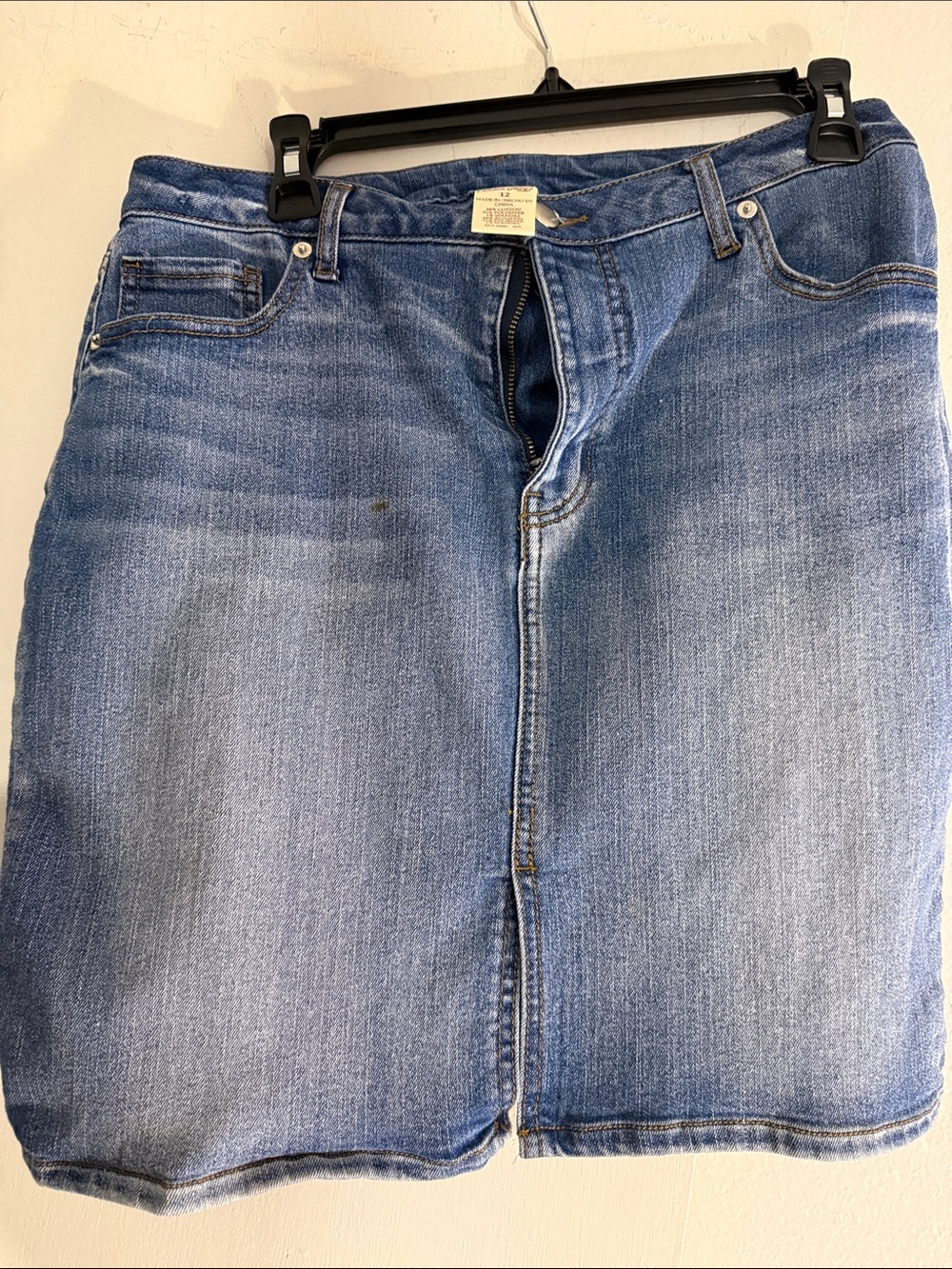 Faded Glory Women’s Straight Denim Skirt denim - Blue